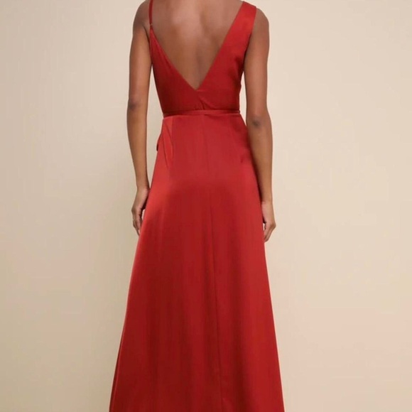 Lulu's Red Maxi Dress - Picture 3 of 7